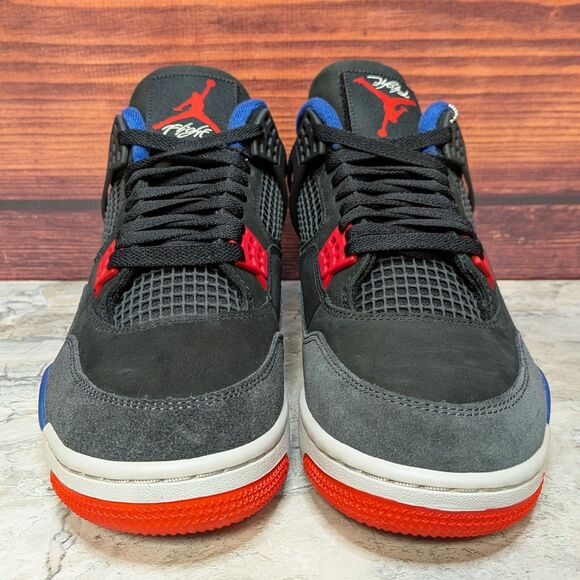 Nike Air Jordan 4 Retro Rare Air Men's 10.5 Black Red Blue FV5029-003 B-grade - Picture 6 of 11